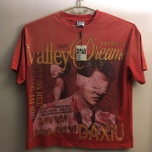 Men’s Vale Valley Dreams Casinos T Shirt With Rhinestones Sz L Distressed NWT